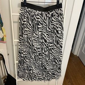 Rachel Zoe Zebra Skirt M